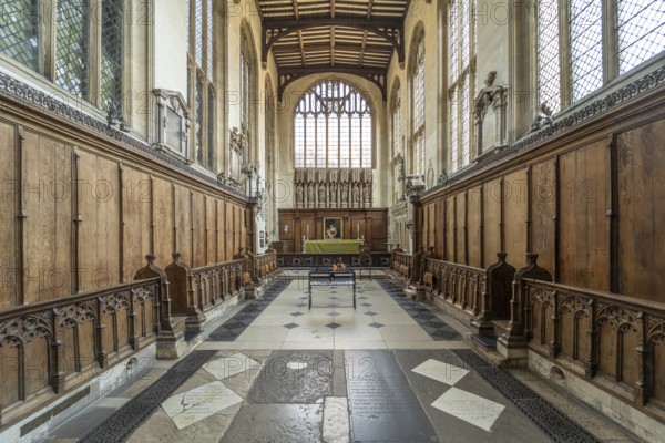 Interior of the university church Church of St Mary the Virgin in Oxford, Oxfordshire, England,