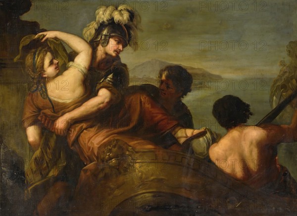 The Abduction Of Helen, painting made by Luca Giordano (Italian, 1634-1705), historically,