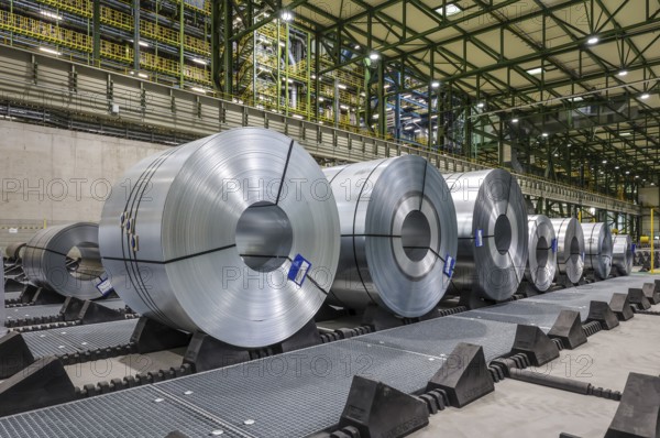 Dortmund, North Rhine-Westphalia, Germany, ThyssenKrupp Steel, FBA 10 hot-dip galvanising line 10,