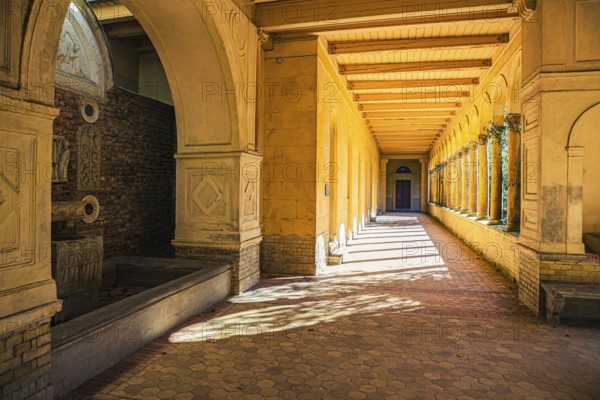 Church of Peace with Emperor Friedrich Mausoleum in Sanssouci Palace Park in Potsdam, Germany,