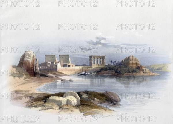 Philae Island in the Nile, Nubia, Philae, formerly also Bilaq, Pilak or Pelak was an island flooded
