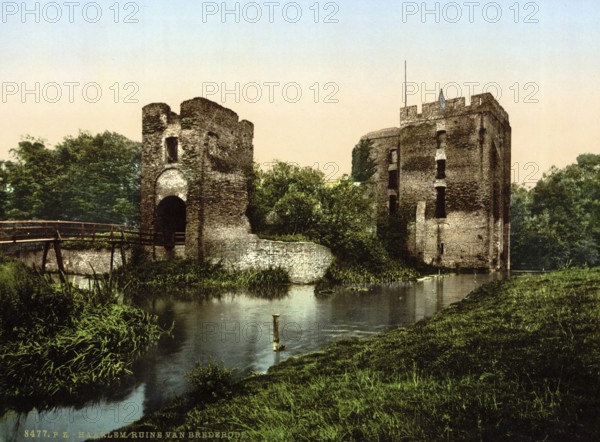 Brederode Castle, Ruïne van Brederode, partially rebuilt ruins of a medieval castle southwest of