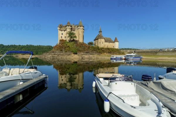 Lanobre. The 13th century Chateau de Val, which has been modified several times, is the property of