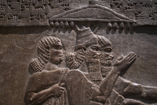 Ruler on chariot, Assyrian relief from Nimrud, today Iraq, British Museum, London, London region,