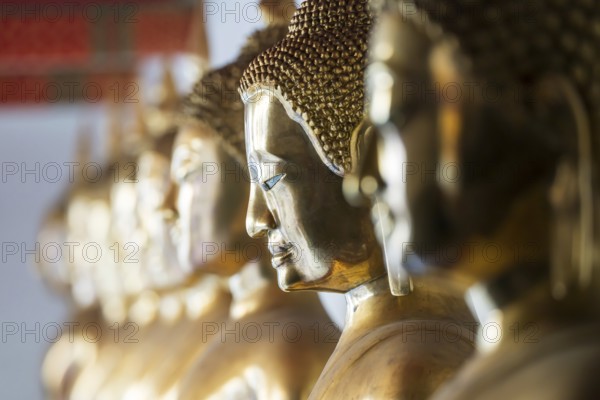 Wat Pho temple in Bangkok near the Grand Palace, Buddhist monastery with hundreds of Buddha statues