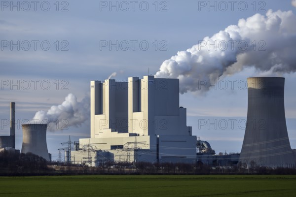 Grevenbroich, North Rhine-Westphalia, Germany, RWE Power AG Neurath power plant, lignite-fired