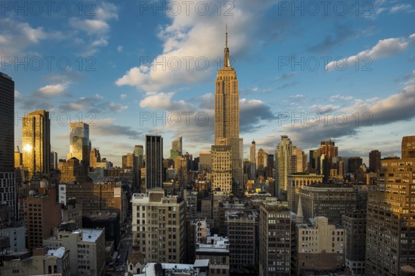 Empire State Building, sunset, Midtown Manhattan, Manhattan, New York City, New York, USA, North