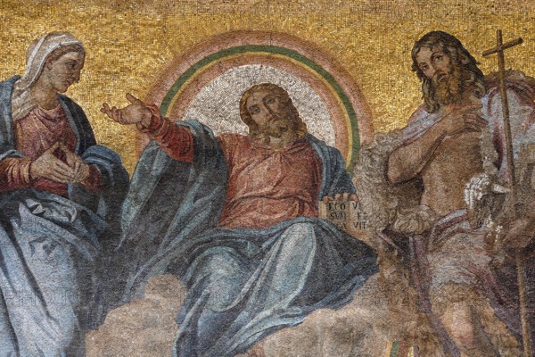 Ceiling mosaic in the Basilica of San Marco, St. Mark's Cathedral, interior view, Venice, Veneto