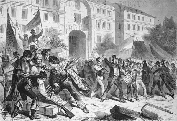 Armament of the National Guard of Madrid, 1869, Spain, Historic, digitally restored reproduction of