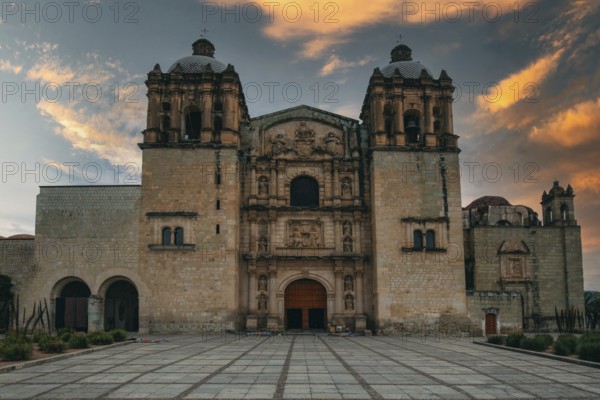 Landmark Oaxaca Cathedral Our Lady of the Assumption on the main Zocalo Square in historic city