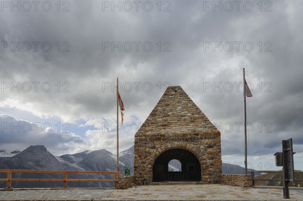 Memorial at Fuscher Törl, Großglockner High Alpine Road, Hohe Tauern National Park, Salzburger