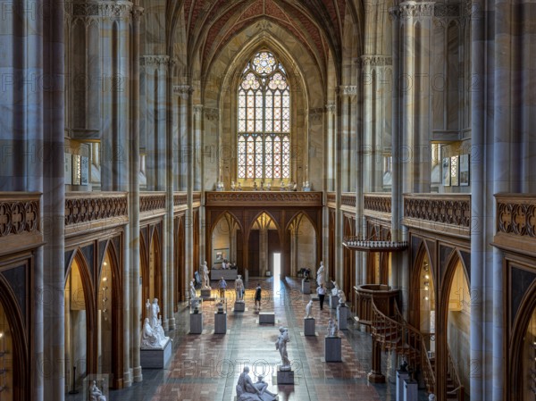 Interior photograph, Friedrichswerder Church, permanent exhibition 19th century Sculpture, Berlin,