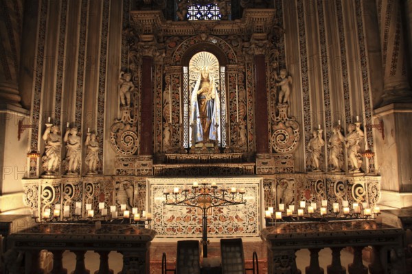 City of Monreale, in the Cathedral of Santa Maria Nuova, Unesco World Heritage Site, Sicily, Italy,