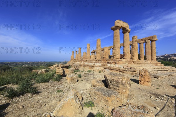 In the Parco Valle dei Templi di Agrigento, Unesco World Heritage Site, Remains of the Ancient City