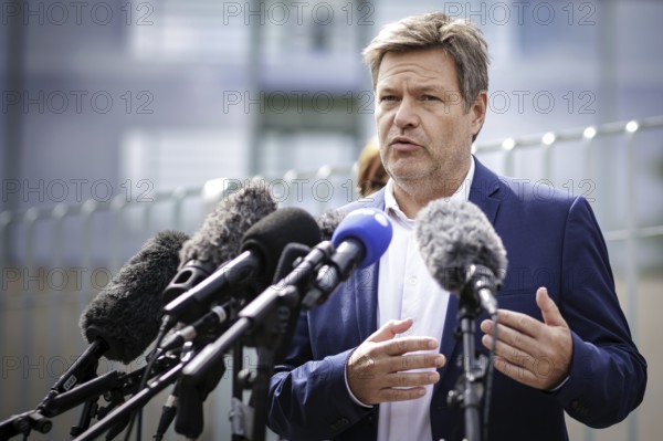 Robert Habeck, Bundesminister fuer Wirtschaft und Klimaschutz und Vizekanzler, aufgenommen bei