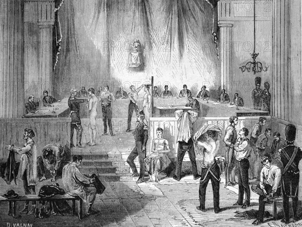 The Revision Council for the Mobile National Guard, Convocation and Examination of Soldiers, 1869,