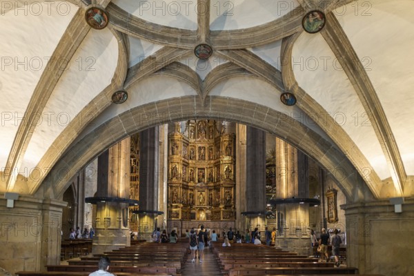 Church, interior view, Iglesia de San Vicente, San Sebastian, Donostia, Basque Country, Northern