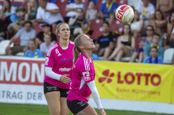 Fistball (woman) : TSV Dennach against TV Jahn Schneverdingen (IFA 2024 Fistball World Tour Finals