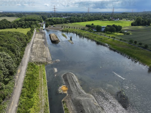 Dortmund / Castrop-Rauxel, North Rhine-Westphalia, Germany, river renaturalisation, renaturation of