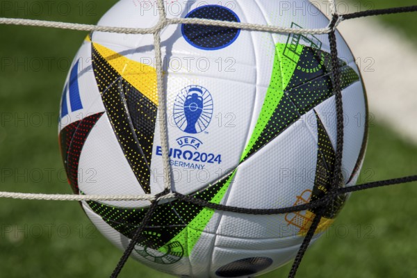 Symbolic image UEFA-EURO 2024: Close-up of the official match ball for the 2024 European Football