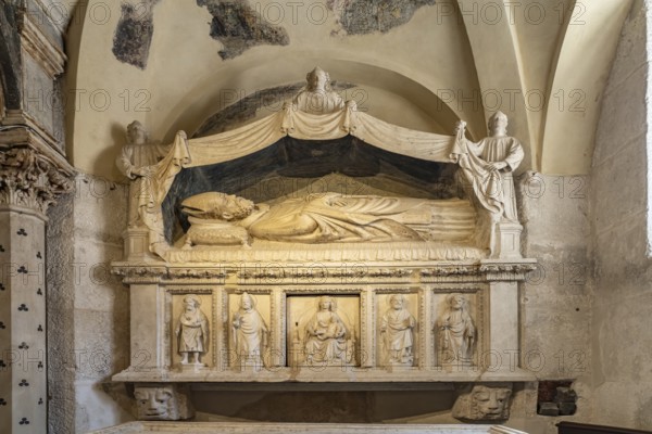 Altar of St Domnius in the interior of the Cathedral of St Domnius in Split, Croatia, Europe