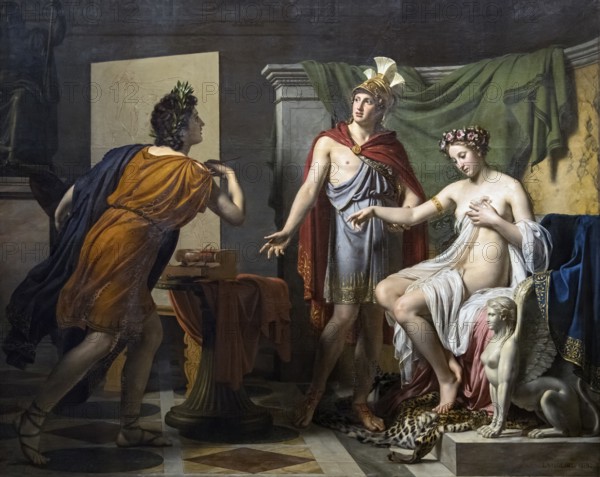 Alexanders generosity, Alexanders generosity by Jérome-Martin Langlois, Alexander the Great,