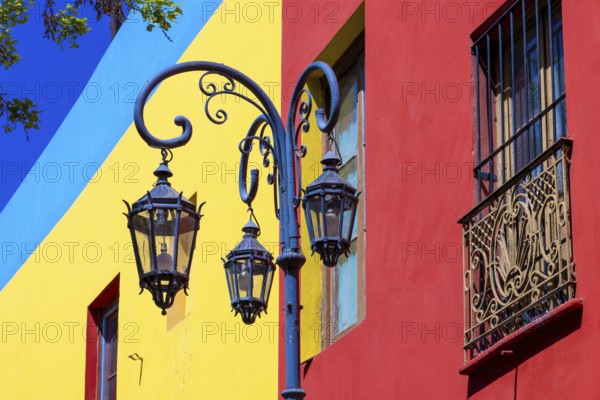 Argentina, colorful buildings of El Caminito, a popular tourist destination in Buenos Aires, South