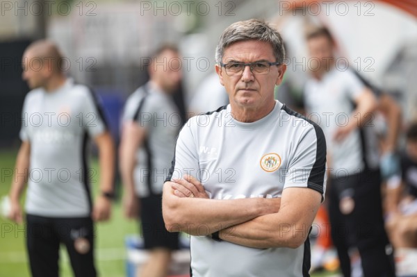LUBIN, POLAND - JULY 28, 2024: Football match Polish PKO Ekstraklasa between KGHM Zaglebie Lubin vs