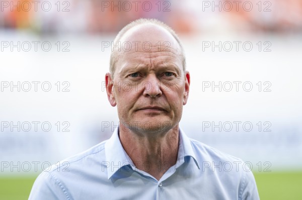 LUBIN, POLAND - AUGUST 17, 2024: Football match Polish PKO Ekstraklasa between KGHM Zaglebie Lubin