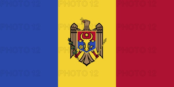 Flag of Moldova, Vector illustration