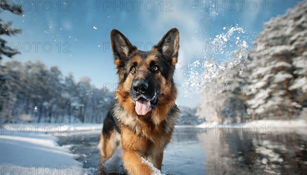 AI generated, animal, animals, mammal, mammals, biotope, habitat, one, individual animal, foraging,