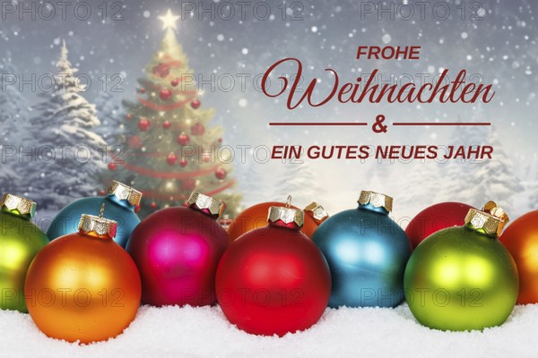 Christmas card Merry Christmas Christmas greetings decoration with Christmas tree winter in