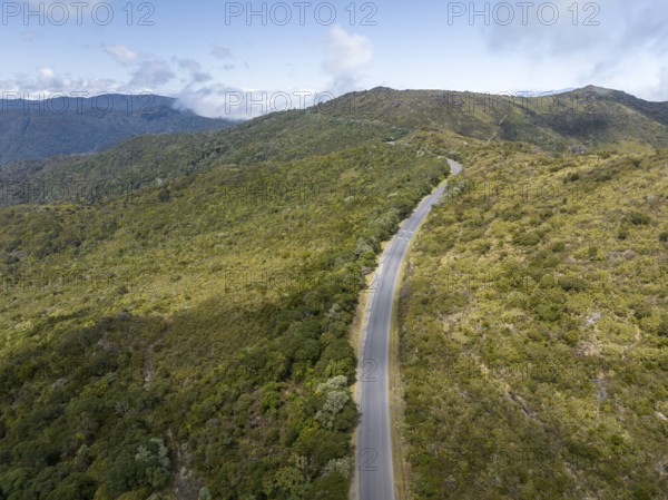 Aerial view, Cerro de la Muerte, Highlands, Tapantí National Park, Cartago Province, Paraíso, Costa