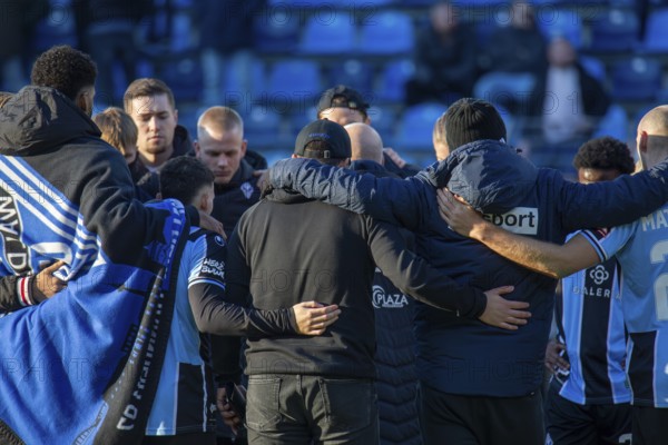 Football 3rd division, 2024/25 season, matchday 22: Waldhof Mannheim vs SC Verl. Picture: The SV