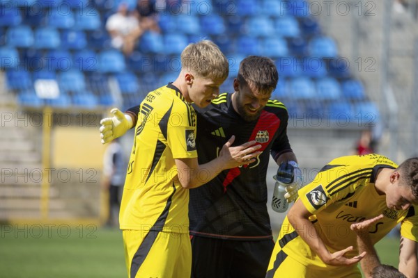 Football 3rd division, season 2024/25, matchday 4: Waldhof Mannheim against 1. FC Saarbrücken.