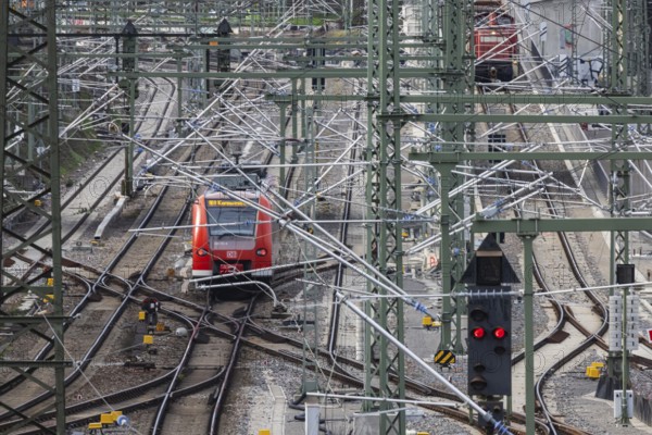 New Untertürkheim railway sidings. The track network is being reorganised as part of Stuttgart 21.