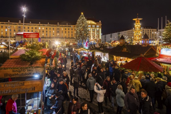 The Dresden Striezelmarkt is a Christmas market in Dresden. It has been held in Advent since 1434,