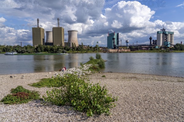 Duisburg-Huckingen gas-fired power station, operated by RWE, on the site of Hüttenwerke Krupp