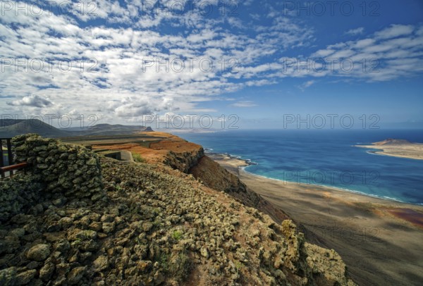 View from the Mirador del Río viewpoint designed by artist César Manrique, Lanzarote, Canary