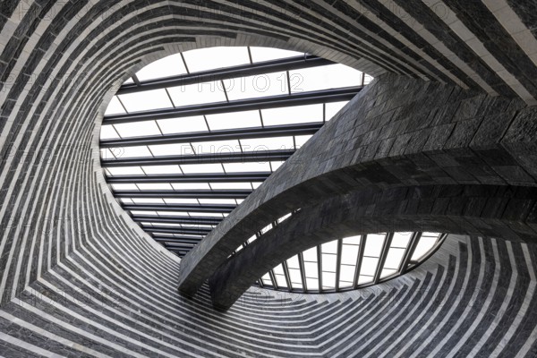 Chiesa di San Giovanni Battista, interior view, architect Mario Botta, Mogno, near Fusio,