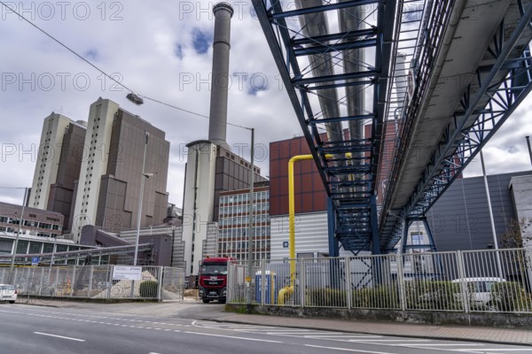 Mainova combined heat and power plant West, burns coal and natural gas to generate electricity and