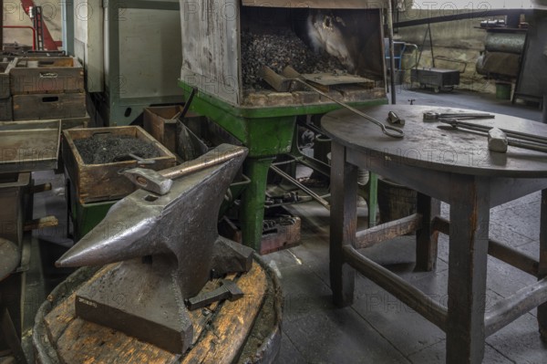 Forge of a drop forge, formerly Dietz & Pfriem valve factory, today Industrial Museum Lauf,