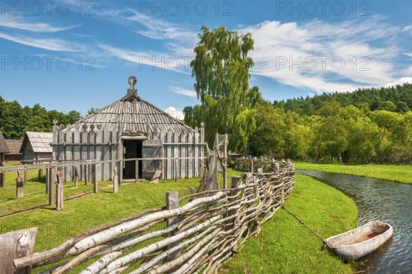 Groß Raden Archaeological Open-Air Museum, Slavic castle complex and settlement on Lake Groß Raden,