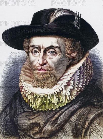 James VI of Scotland from 1567 and James I of England and Ireland from 1603 (1566-1625), son of