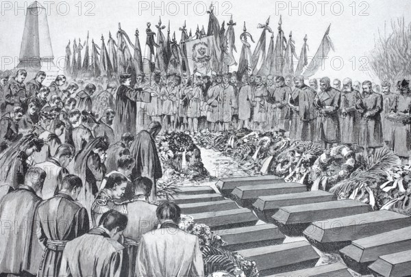 Funeral of the victims of the armoured ship Brandenburg, A serious accident occurred on the