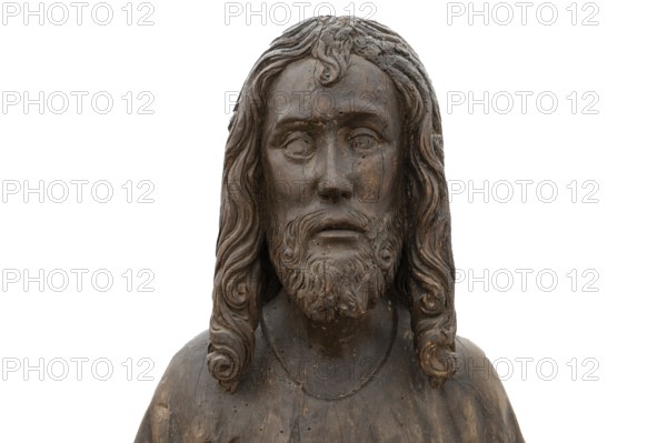 Christ on the Palm Donkey, c. 1500, detail, on white ground, Zeppelin Museum, Friedrichshafen,