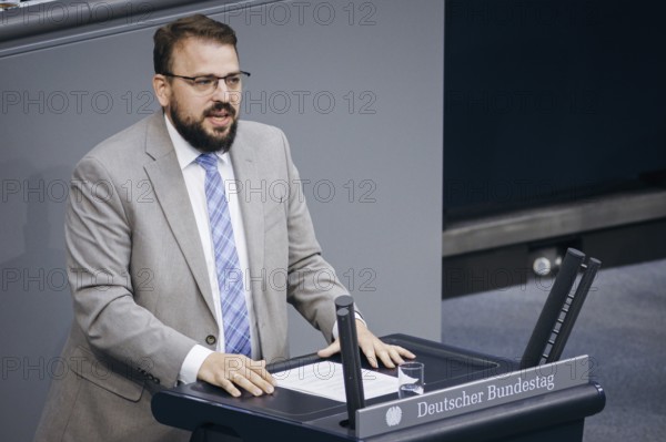 Martin Gassner-Herz, FDP, recorded during a speech on the first consultation of the Federal