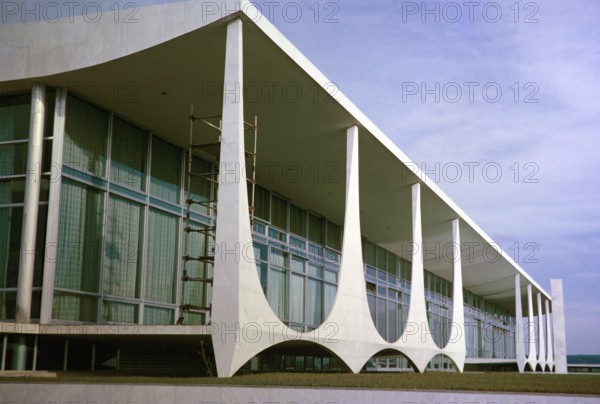 Building of the presidential palace, Palacio da Alvorada, built in 1958 by architect Oscar