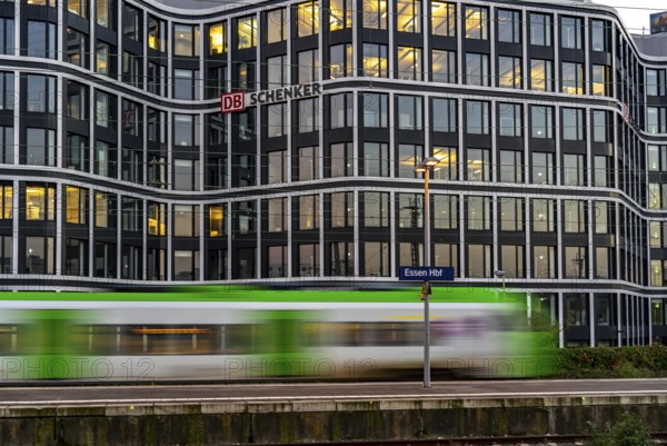 The headquarters of the logistics service provider DB Schenker AG, on Kruppstrasse, at the main