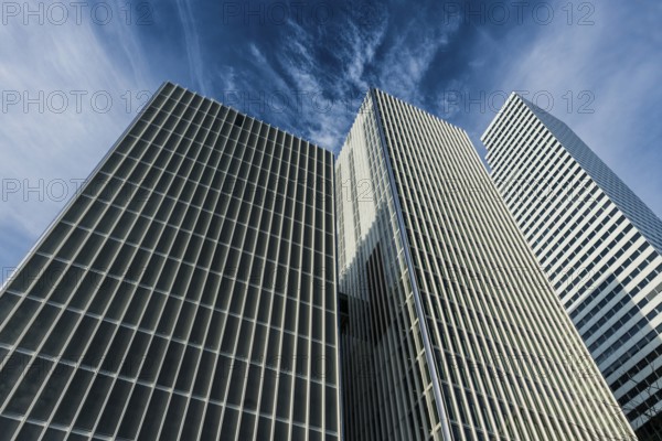 Modern architecture, high-rise buildings, Roche Towers, architects Herzog and de Meuron, Basel,